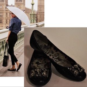 SAM EDELMAN black ballet flats with embelishment